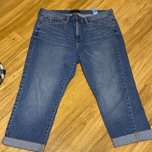 Banana Republic Blue Girlfriend Jeans; size 14
